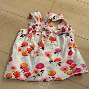 Janie and Jack floral cross strap tank